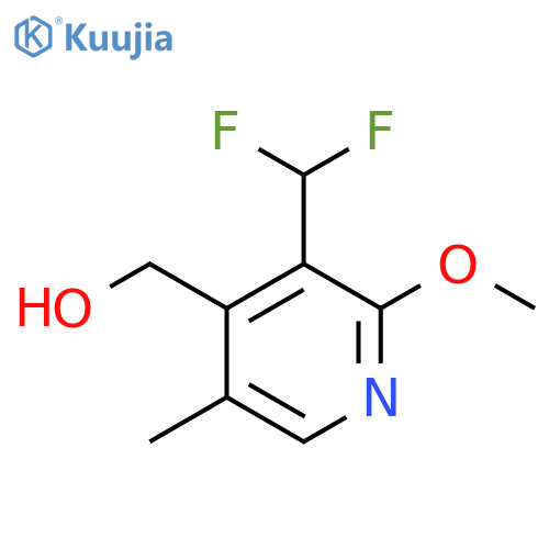 3-(Difluoromethyl)-2-methoxy-5-methylpyridine-4-methanol structure
