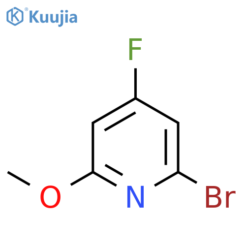 2-Bromo-4-fluoro-6-methoxypyridine structure