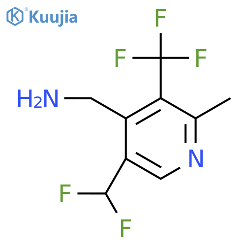 4-(Aminomethyl)-5-(difluoromethyl)-2-methyl-3-(trifluoromethyl)pyridine structure