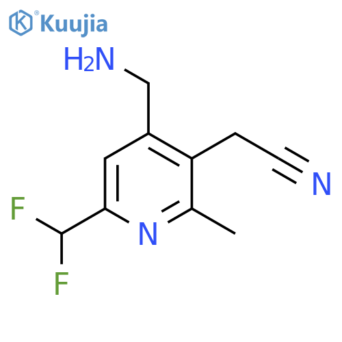 4-(Aminomethyl)-6-(difluoromethyl)-2-methylpyridine-3-acetonitrile structure