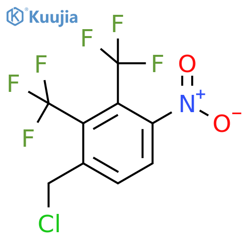 2,3-Bis(trifluoromethyl)-4-nitrobenzyl chloride structure