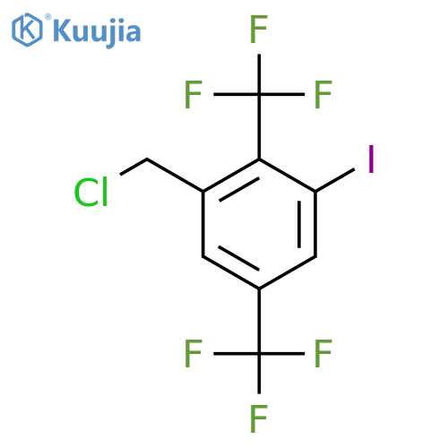 2,5-Bis(trifluoromethyl)-3-iodobenzyl chloride structure