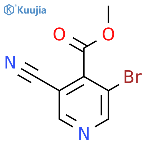 Methyl 3-bromo-5-cyanoisonicotinate structure