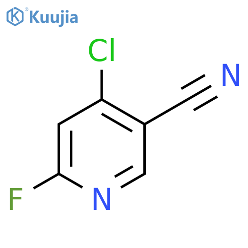 4-Chloro-6-fluoronicotinonitrile structure