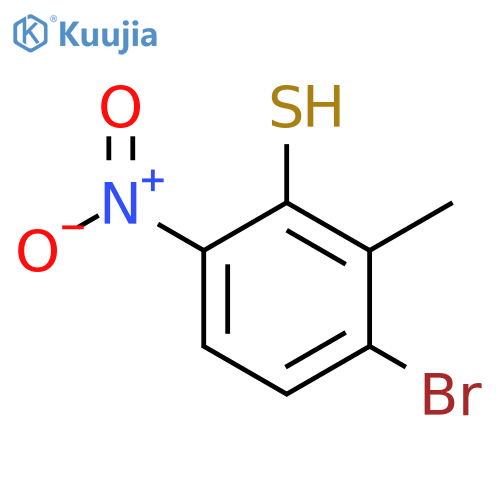 3-Bromo-2-methyl-6-nitrothiophenol structure