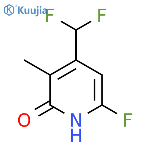 4-(Difluoromethyl)-6-fluoro-2-hydroxy-3-methylpyridine structure