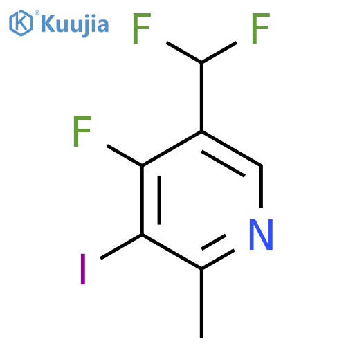 5-(Difluoromethyl)-4-fluoro-3-iodo-2-methylpyridine structure