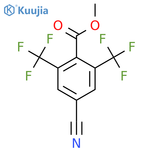 Methyl 2,6-bis(trifluoromethyl)-4-cyanobenzoate structure