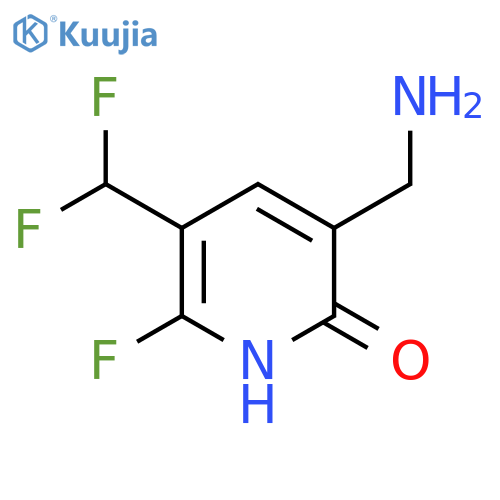 3-(Aminomethyl)-5-(difluoromethyl)-6-fluoro-2-hydroxypyridine structure