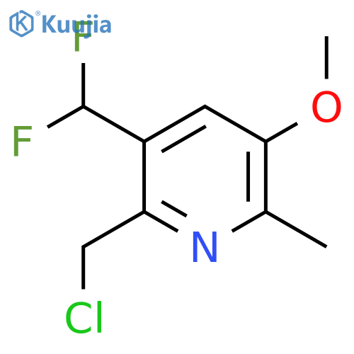 2-(Chloromethyl)-3-(difluoromethyl)-5-methoxy-6-methylpyridine structure