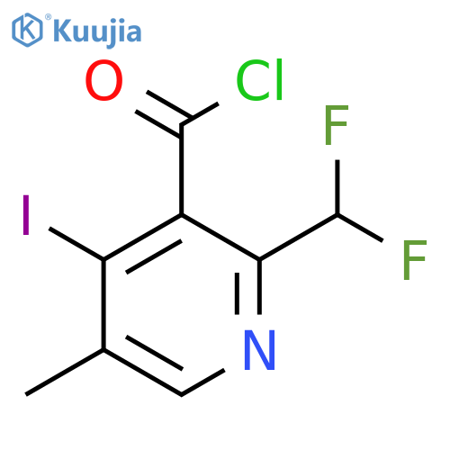 2-(Difluoromethyl)-4-iodo-5-methylpyridine-3-carbonyl chloride structure