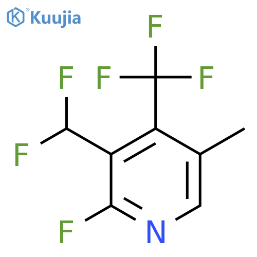 3-(Difluoromethyl)-2-fluoro-5-methyl-4-(trifluoromethyl)pyridine structure