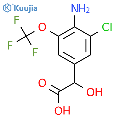 4-Amino-3-chloro-5-(trifluoromethoxy)mandelic acid structure