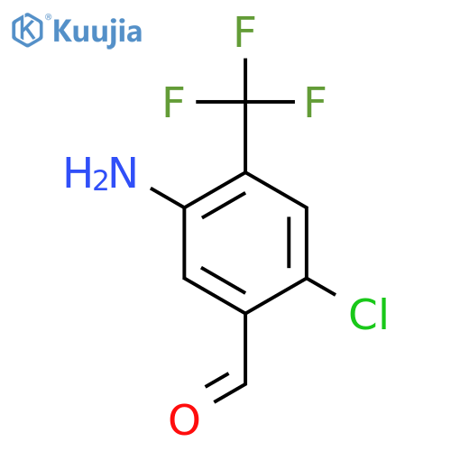 5-Amino-2-chloro-4-(trifluoromethyl)benzaldehyde structure