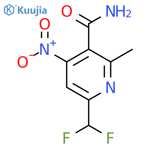 6-(Difluoromethyl)-2-methyl-4-nitropyridine-3-carboxamide structure