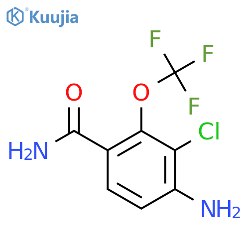 4-Amino-3-chloro-2-(trifluoromethoxy)benzamide structure