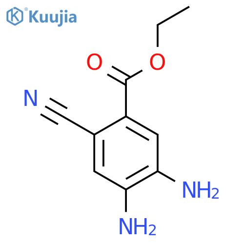 Ethyl 2-cyano-4,5-diaminobenzoate structure