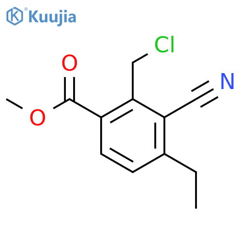 Methyl 2-chloromethyl-3-cyano-4-ethylbenzoate structure