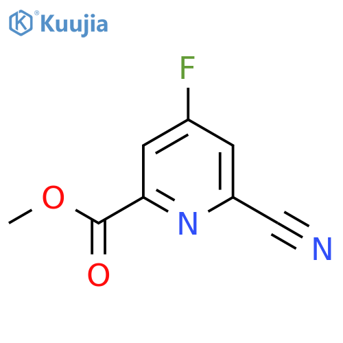 Methyl 6-cyano-4-fluoropicolinate structure