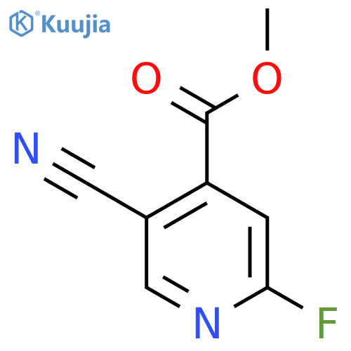 Methyl 5-cyano-2-fluoroisonicotinate structure