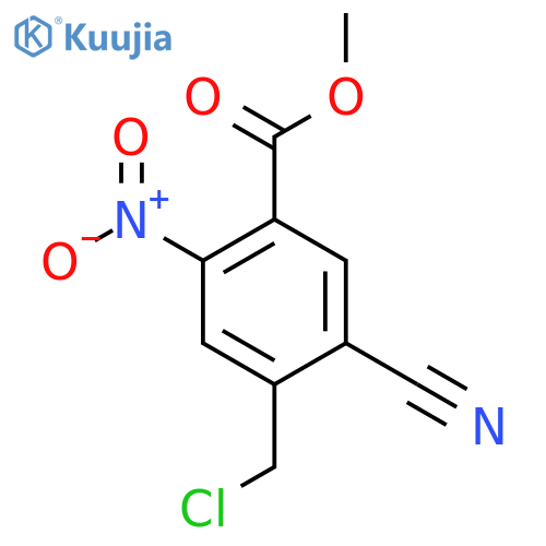 Methyl 4-chloromethyl-5-cyano-2-nitrobenzoate structure