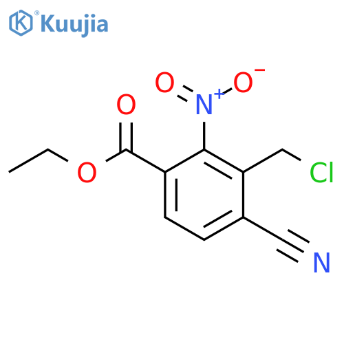 Ethyl 3-chloromethyl-4-cyano-2-nitrobenzoate structure