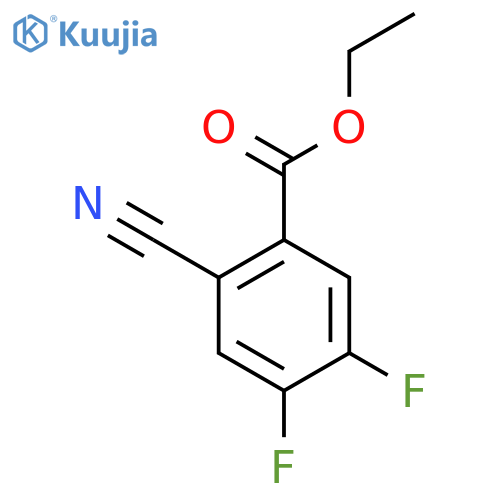 Ethyl 2-cyano-4,5-difluorobenzoate structure