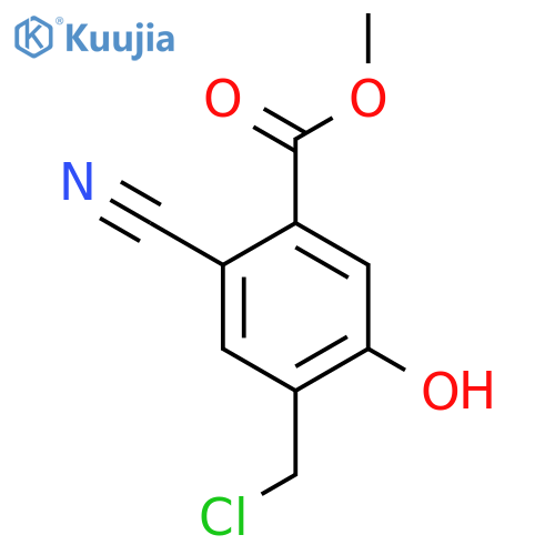 Methyl 4-chloromethyl-2-cyano-5-hydroxybenzoate structure