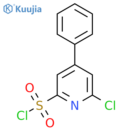 2-Chloro-4-phenylpyridine-6-sulfonyl chloride structure