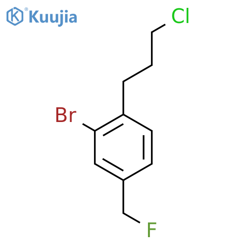 3-Bromo-4-(3-chloropropyl)benzyl fluoride structure