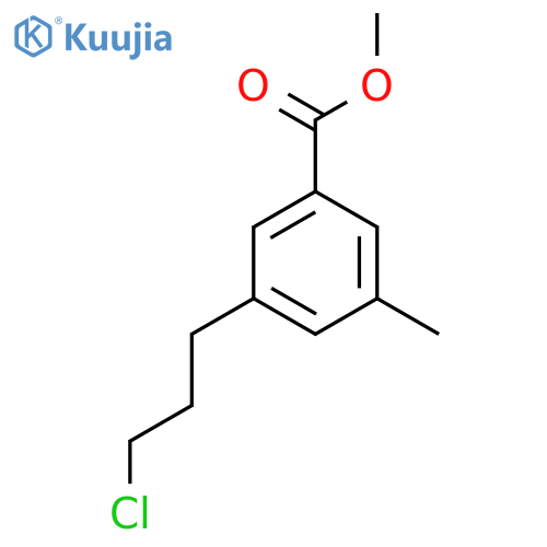Methyl 3-(3-chloropropyl)-5-methylbenzoate structure