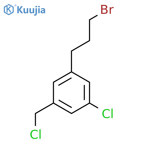 3-(3-Bromopropyl)-5-chlorobenzyl chloride structure