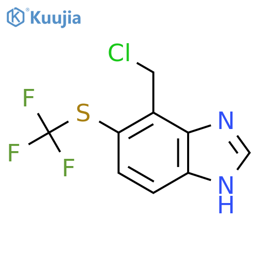7-Chloromethyl-6-trifluoromethylthio-1H-benzimidazole structure