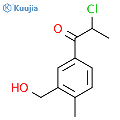 5-(2-Chloropropanoyl)-2-methylbenzyl alcohol structure