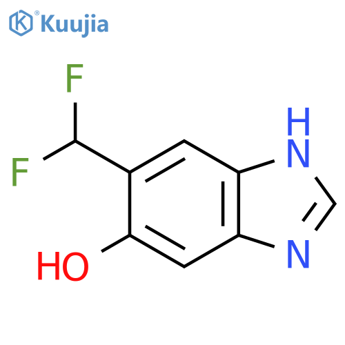 6-Difluoromethyl-5-hydroxy-1H-benzimidazole structure