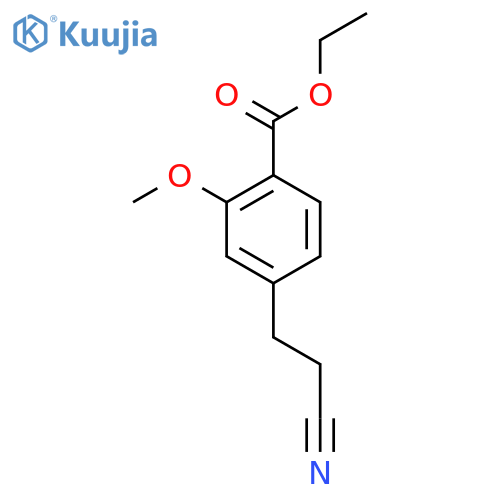 Ethyl 4-(2-cyanoethyl)-2-methoxybenzoate structure