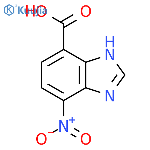 7-Nitro-1H-benzimidazole-4-carboxylic acid structure