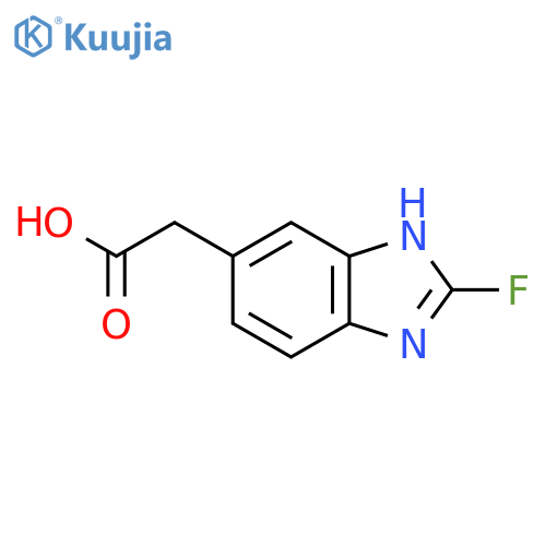 2-Fluoro-1H-benzimidazole-6-acetic acid structure