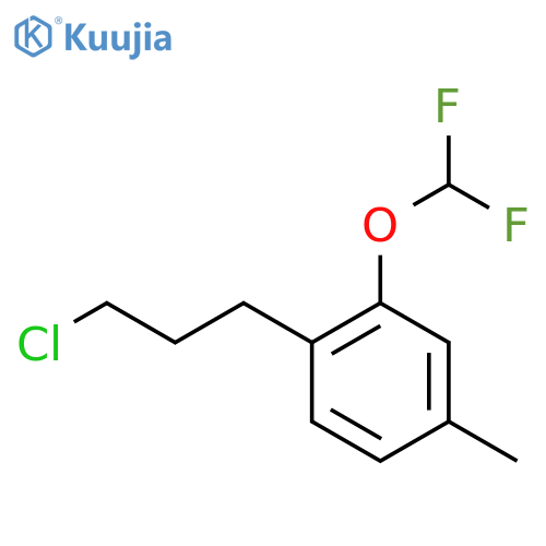 4-(3-Chloropropyl)-3-(difluoromethoxy)toluene structure