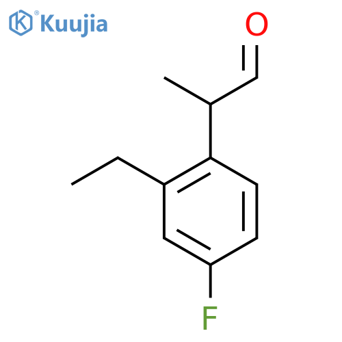 2-Ethyl-4-fluorophenylpropanal structure