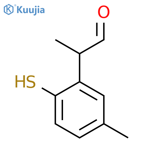 2-Mercapto-5-methylphenylpropanal structure