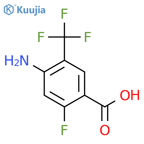 4-Amino-2-fluoro-5-(trifluoromethyl)benzoic acid structure
