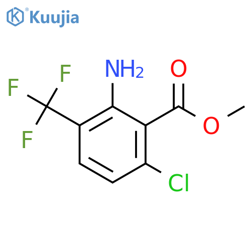 Methyl 2-amino-6-chloro-3-(trifluoromethyl)benzoate structure
