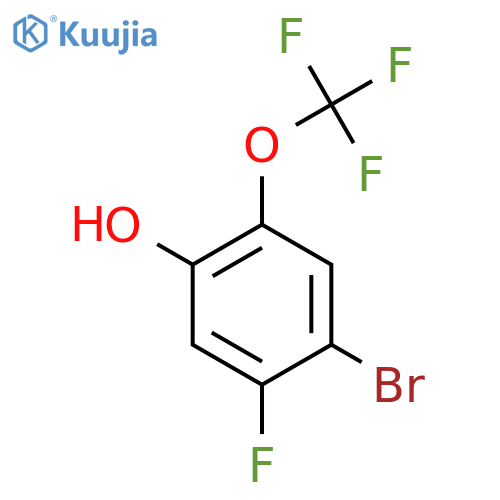 4-Bromo-5-fluoro-2-(trifluoromethoxy)phenol structure