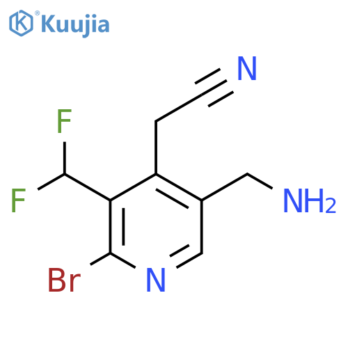 5-(Aminomethyl)-2-bromo-3-(difluoromethyl)pyridine-4-acetonitrile structure