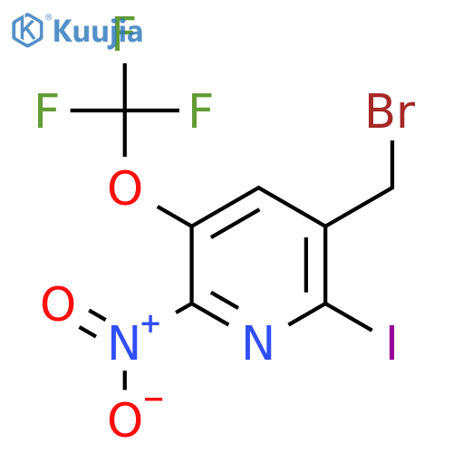3-(Bromomethyl)-2-iodo-6-nitro-5-(trifluoromethoxy)pyridine structure