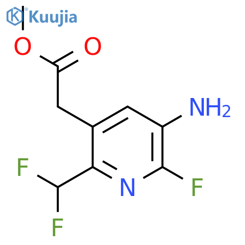 Methyl 3-amino-6-(difluoromethyl)-2-fluoropyridine-5-acetate structure