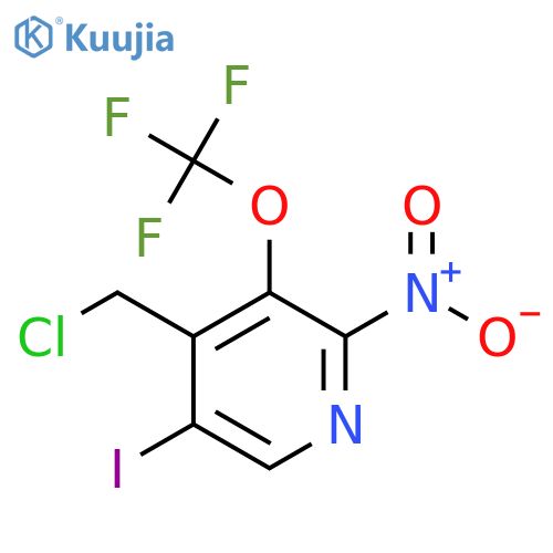 4-(Chloromethyl)-5-iodo-2-nitro-3-(trifluoromethoxy)pyridine structure