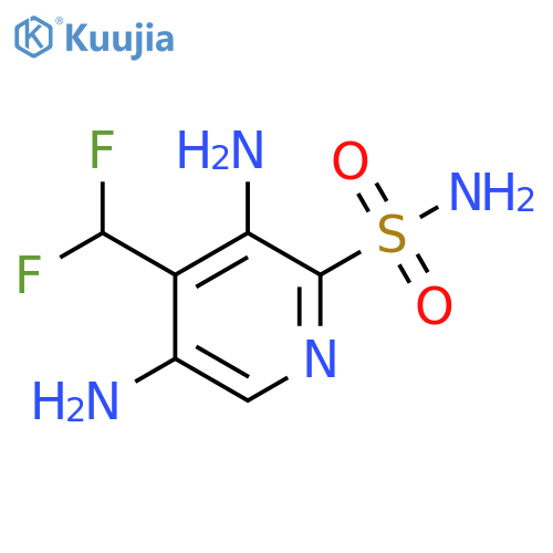 3,5-Diamino-4-(difluoromethyl)pyridine-2-sulfonamide structure