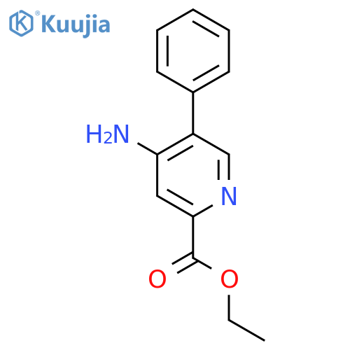 Ethyl 4-amino-5-phenylpicolinate structure